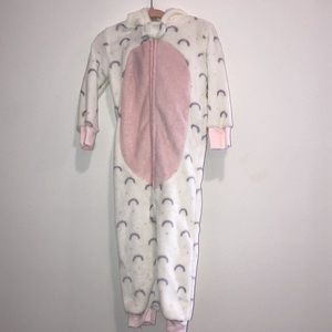 Hooded unicorn onesie